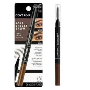 NEW Covergirl Easy Breezy Brow INK PEN Rich Brown Eyebrow Pencil Smudge Proof